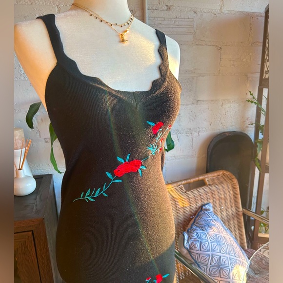 RIHOAS Dresses & Skirts - Rihoas Black Floral Dress